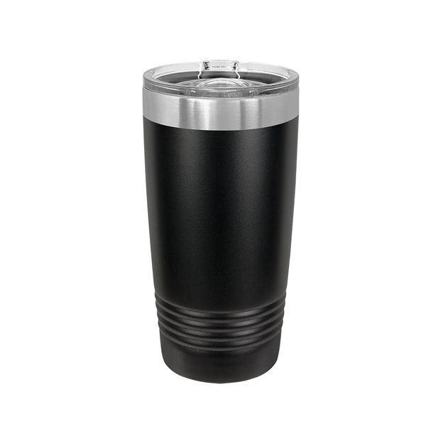 Polar Camel Stainless Steel 20 oz Ringed Tumbler w/Slide Lid - Polar Camel Stainless Steel 20 oz Ringed Tumbler w/Slide Lid - Image 6 of 38