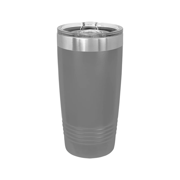 Polar Camel Stainless Steel 20 oz Ringed Tumbler w/Slide Lid - Polar Camel Stainless Steel 20 oz Ringed Tumbler w/Slide Lid - Image 12 of 38