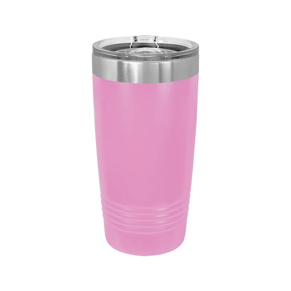 Polar Camel Stainless Steel 20 oz Ringed Tumbler w/Slide Lid - Polar Camel Stainless Steel 20 oz Ringed Tumbler w/Slide Lid - Image 16 of 38