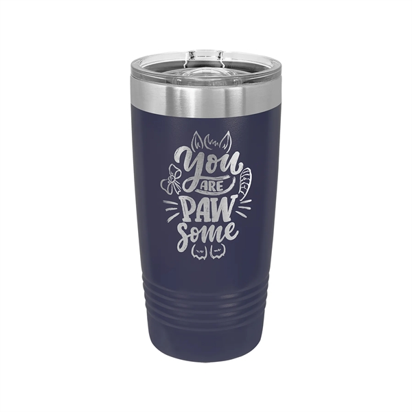 Polar Camel Stainless Steel 20 oz Ringed Tumbler w/Slide Lid - Polar Camel Stainless Steel 20 oz Ringed Tumbler w/Slide Lid - Image 19 of 38