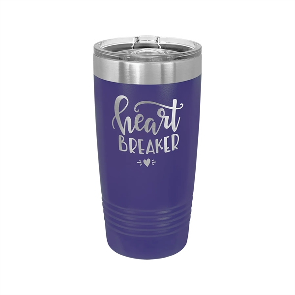 Polar Camel Stainless Steel 20 oz Ringed Tumbler w/Slide Lid - Polar Camel Stainless Steel 20 oz Ringed Tumbler w/Slide Lid - Image 27 of 38