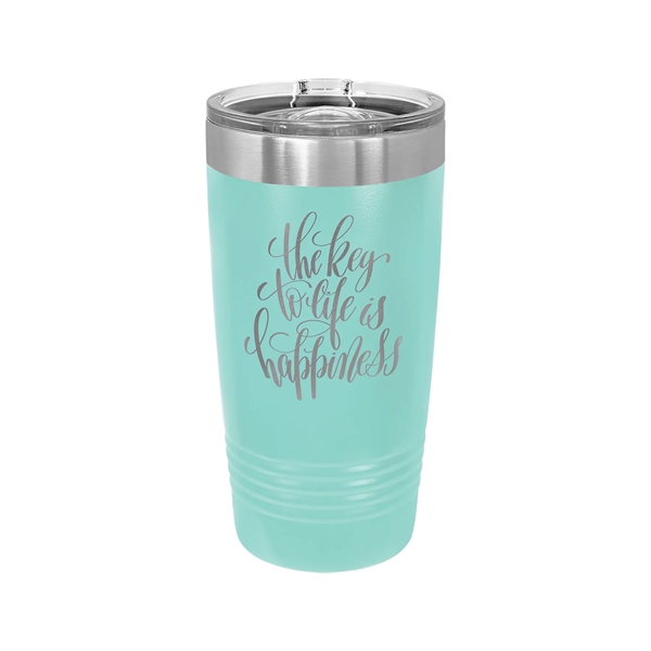 Polar Camel Stainless Steel 20 oz Ringed Tumbler w/Slide Lid - Polar Camel Stainless Steel 20 oz Ringed Tumbler w/Slide Lid - Image 33 of 38