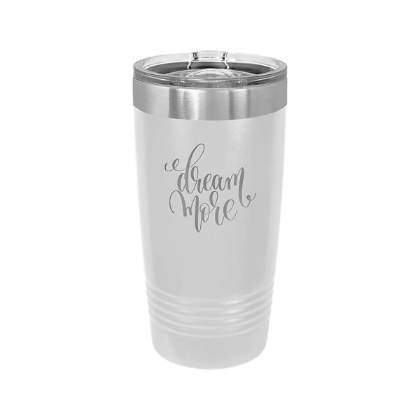 Polar Camel Stainless Steel 20 oz Ringed Tumbler w/Slide Lid - Polar Camel Stainless Steel 20 oz Ringed Tumbler w/Slide Lid - Image 35 of 38