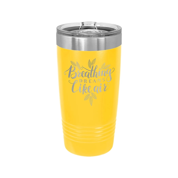 Polar Camel Stainless Steel 20 oz Ringed Tumbler w/Slide Lid - Polar Camel Stainless Steel 20 oz Ringed Tumbler w/Slide Lid - Image 37 of 38