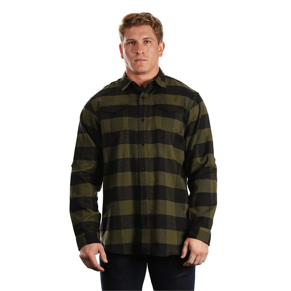 Burnside Men's Plaid Flannel Shirt - Burnside Men's Plaid Flannel Shirt - Image 55 of 138