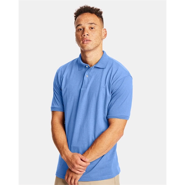 Hanes - Ecosmart Jersey Polo - Hanes - Ecosmart Jersey Polo - Image 4 of 18