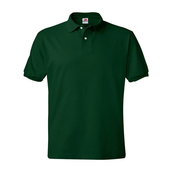 Hanes - Ecosmart Jersey Polo - Hanes - Ecosmart Jersey Polo - Image 6 of 18