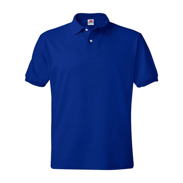 Hanes - Ecosmart Jersey Polo - Hanes - Ecosmart Jersey Polo - Image 8 of 18