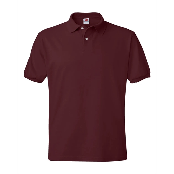 Hanes - Ecosmart Jersey Polo - Hanes - Ecosmart Jersey Polo - Image 13 of 18