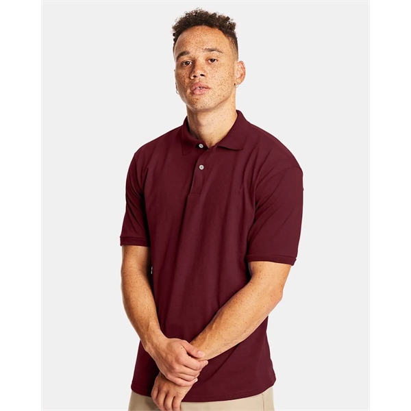 Hanes - Ecosmart Jersey Polo - Hanes - Ecosmart Jersey Polo - Image 14 of 18