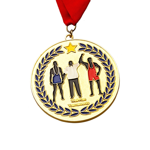 Shiny Sandblast Custom Medal - Shiny Sandblast Custom Medal - Image 2 of 15