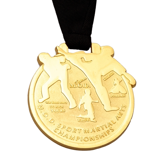 Shiny Sandblast Custom Medal - Shiny Sandblast Custom Medal - Image 6 of 15