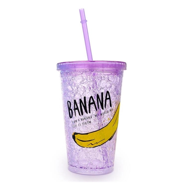 16 oz Gradient Plastic Tumbler Cup Drinkware - 16 oz Gradient Plastic Tumbler Cup Drinkware - Image 0 of 1