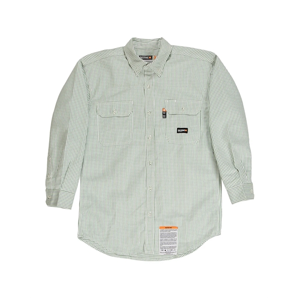 Berne Men's Flame-Resistant Down Plaid Work Shirt - Berne Men's Flame-Resistant Down Plaid Work Shirt - Image 3 of 5