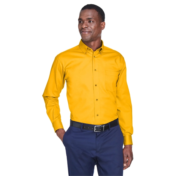 Harriton Men's Easy Blend™ Long-Sleeve Twill Shirt with S... - Harriton Men's Easy Blend™ Long-Sleeve Twill Shirt with S... - Image 48 of 135