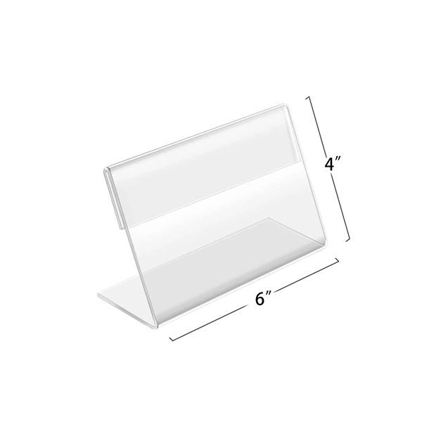 MOQ 100pcs A6 L-Shaped Acrylic Transparent Signage Nameplate - MOQ 100pcs A6 L-Shaped Acrylic Transparent Signage Nameplate - Image 1 of 1