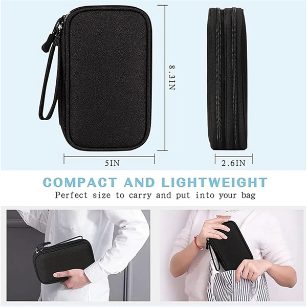 Electronic Travel Cable Organizer Bag Pouch - Electronic Travel Cable Organizer Bag Pouch - Image 1 of 5