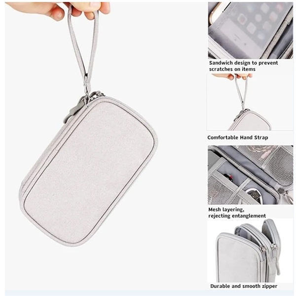 Electronic Travel Cable Organizer Bag Pouch - Electronic Travel Cable Organizer Bag Pouch - Image 2 of 5