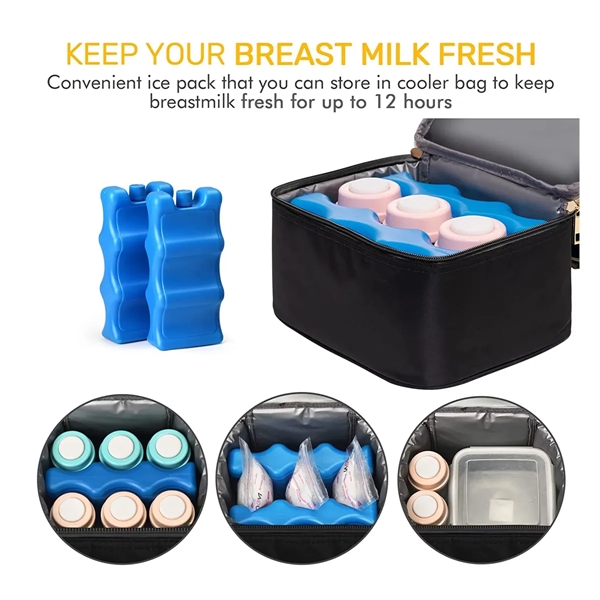 Breastmilk Bottles Cooler Bag with Ice Pack - Breastmilk Bottles Cooler Bag with Ice Pack - Image 2 of 8