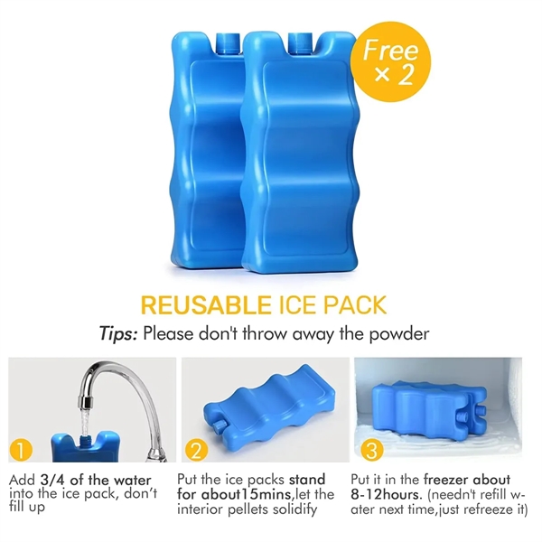 Breastmilk Bottles Cooler Bag with Ice Pack - Breastmilk Bottles Cooler Bag with Ice Pack - Image 4 of 8