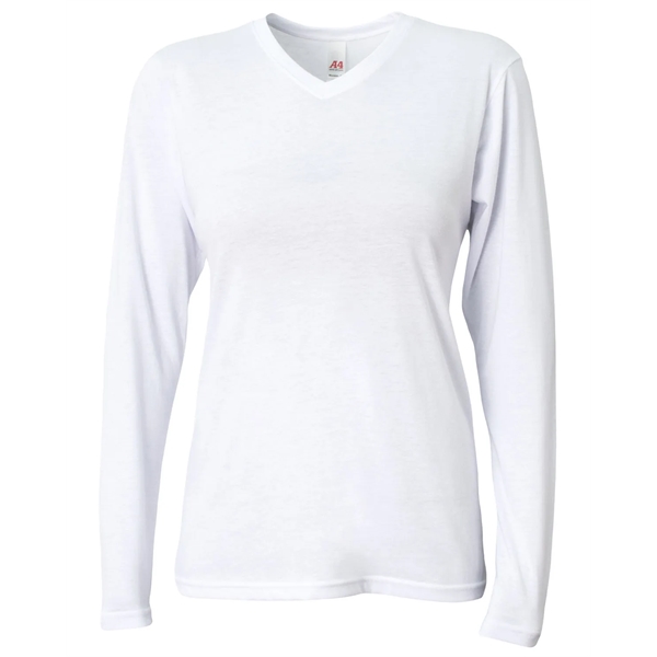 A4 Ladies' Long-Sleeve Softek V-Neck T-Shirt - A4 Ladies' Long-Sleeve Softek V-Neck T-Shirt - Image 0 of 47