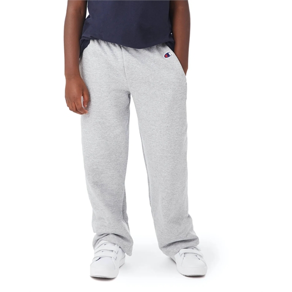 Champion Youth Powerblend® Open-Bottom Fleece Pant with P... - Champion Youth Powerblend® Open-Bottom Fleece Pant with P... - Image 9 of 21