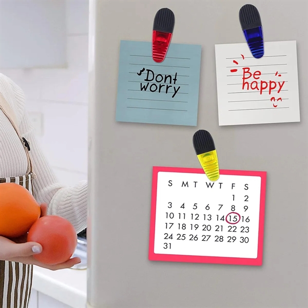 Length Plastic Refrigerator Magnet Clips - Length Plastic Refrigerator Magnet Clips - Image 4 of 4
