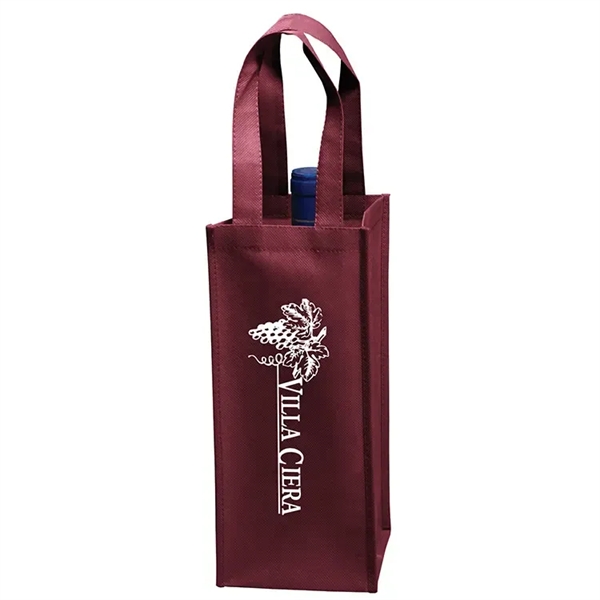 Non-Woven Single Wine Bottle Bags - Non-Woven Single Wine Bottle Bags - Image 1 of 2