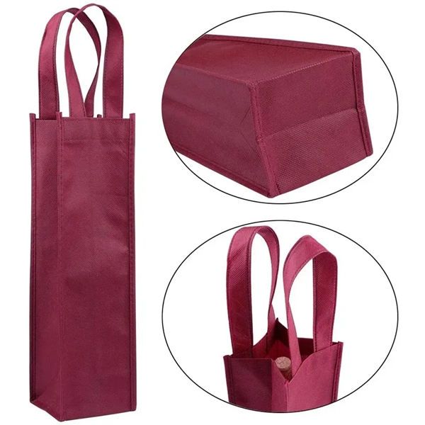 Non-Woven Single Wine Bottle Bags - Non-Woven Single Wine Bottle Bags - Image 2 of 2