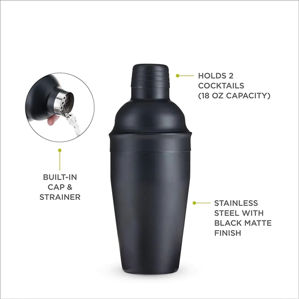 18 Oz Stainless Steel Cocktail Shaker - 18 Oz Stainless Steel Cocktail Shaker - Image 1 of 2