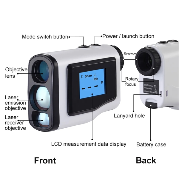 6X Laser Golf Rangefinder - 6X Laser Golf Rangefinder - Image 1 of 3