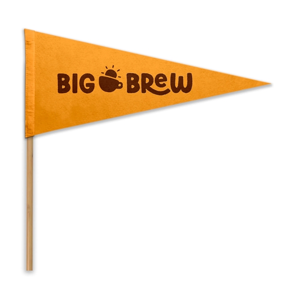 Acrylic Felt Pennant with Pole - Heat Transfer - Acrylic Felt Pennant with Pole - Heat Transfer - Image 1 of 7
