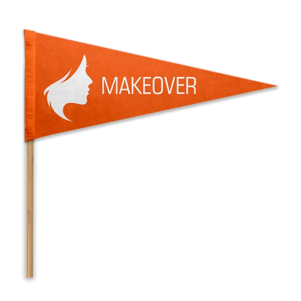 Acrylic Felt Pennant with Pole - Heat Transfer - Acrylic Felt Pennant with Pole - Heat Transfer - Image 2 of 7