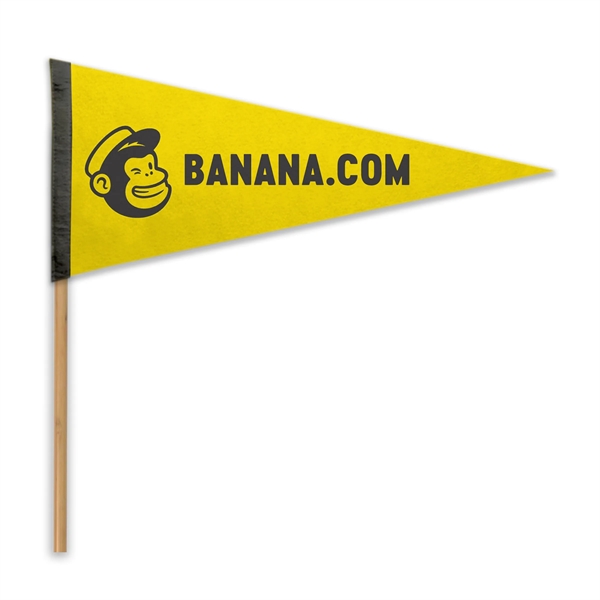 Acrylic Felt Pennant with Pole - Heat Transfer - Acrylic Felt Pennant with Pole - Heat Transfer - Image 5 of 7