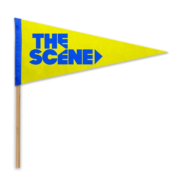 Acrylic Felt Pennant with Pole - Heat Transfer - Acrylic Felt Pennant with Pole - Heat Transfer - Image 6 of 7