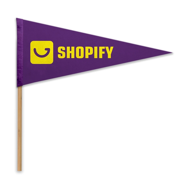 Acrylic Felt Pennant with Pole - Heat Transfer - Acrylic Felt Pennant with Pole - Heat Transfer - Image 7 of 7