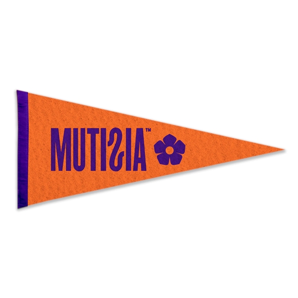 Wool Felt Pennant without Wood Pole - Heat Transfer - Wool Felt Pennant without Wood Pole - Heat Transfer - Image 1 of 3