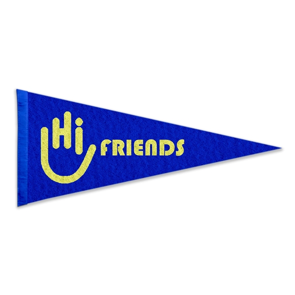 Wool Felt Pennant without Wood Pole - Heat Transfer - Wool Felt Pennant without Wood Pole - Heat Transfer - Image 2 of 3