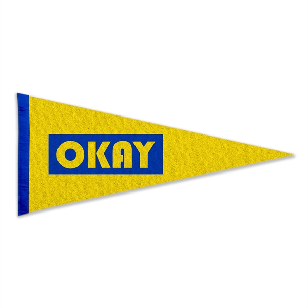 Wool Felt Pennant without Wood Pole - Heat Transfer - Wool Felt Pennant without Wood Pole - Heat Transfer - Image 3 of 3