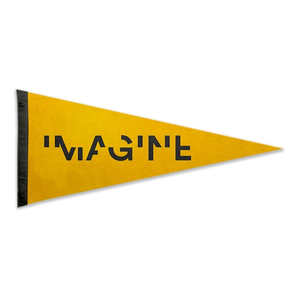 4" x 10" Acrylic Felt Pennant without Pole - Silk Screen - 4" x 10" Acrylic Felt Pennant without Pole - Silk Screen - Image 0 of 1