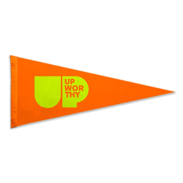 4" x 10" Acrylic Felt Pennant without Pole - Silk Screen - 4" x 10" Acrylic Felt Pennant without Pole - Silk Screen - Image 1 of 1
