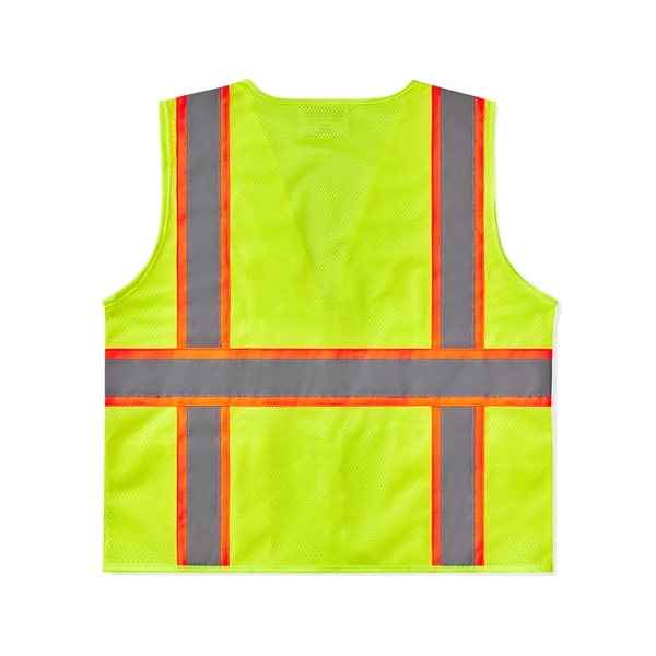 ANSI Class 2 Safety Green Deluxe 6 Pocket Mesh Vest - ANSI Class 2 Safety Green Deluxe 6 Pocket Mesh Vest - Image 1 of 1