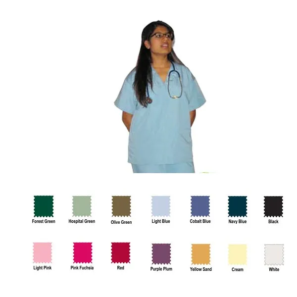 Canadian Made Unisex Scrub Tops - Canadian Made Unisex Scrub Tops - Image 0 of 6