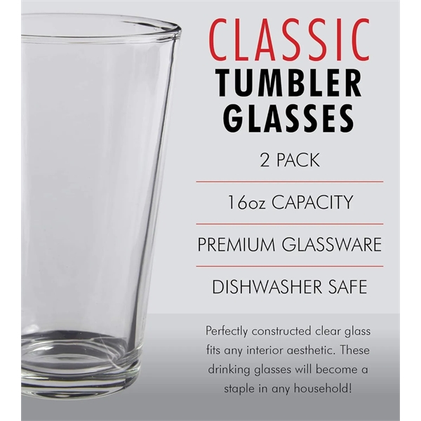 16 oz Beer Pint Glass - 16 oz Beer Pint Glass - Image 1 of 3
