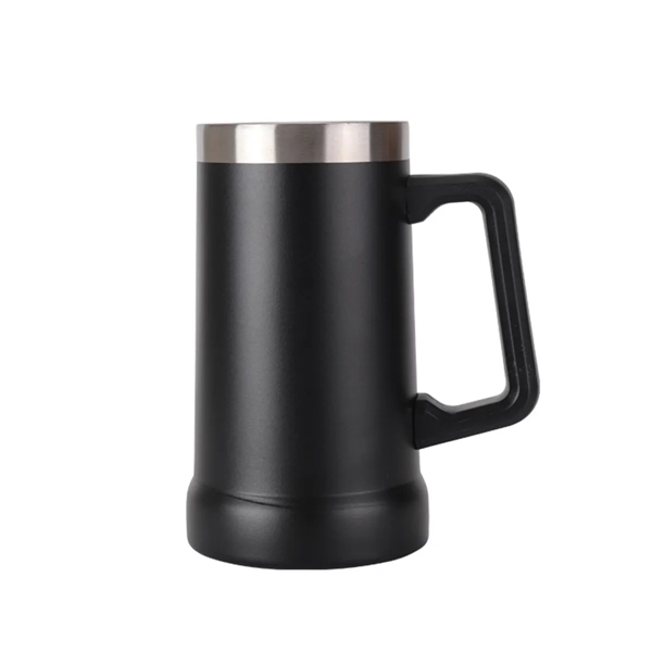 24oz Stainless Steel Beer Mug with Handle - 24oz Stainless Steel Beer Mug with Handle - Image 1 of 3