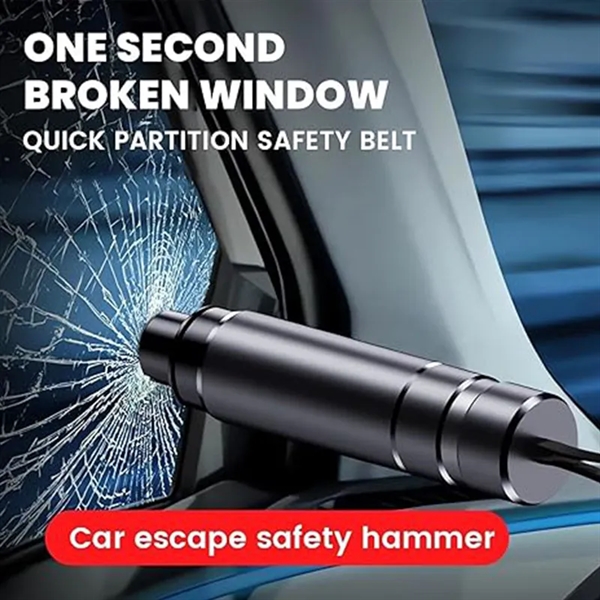 Safe Hammer Glass Breaker With Seatbelt Cutter - Safe Hammer Glass Breaker With Seatbelt Cutter - Image 1 of 7