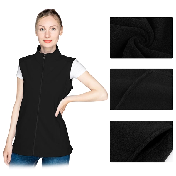 Ladies' Basic Polar Fleece Vest - Ladies' Basic Polar Fleece Vest - Image 1 of 2