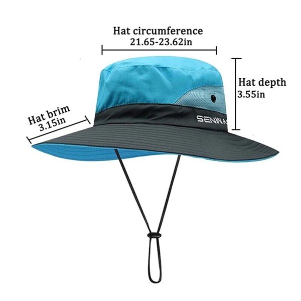 Sun Bucket Hat Beach Cap UV Proof Protection Travel Summer - Sun Bucket Hat Beach Cap UV Proof Protection Travel Summer - Image 1 of 6