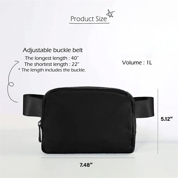 Fanny Pack Crossbody Waist Bag Sling Belt Pouch Waterproof - Fanny Pack Crossbody Waist Bag Sling Belt Pouch Waterproof - Image 1 of 7