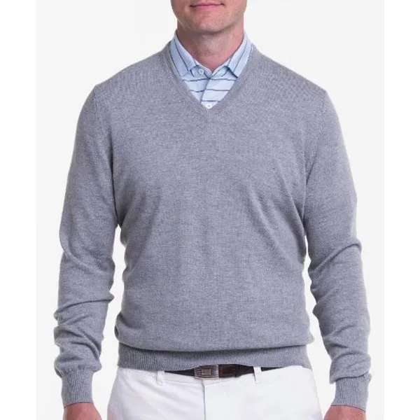 Fairway & Greene Men's Merino Long Sleeve V-Neck Sweater - Fairway & Greene Men's Merino Long Sleeve V-Neck Sweater - Image 0 of 2